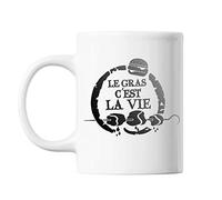 Planetee Mug Gras c'est la vie Karadoc Blanc