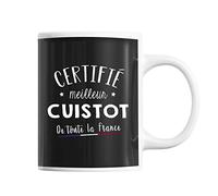 Planetee Mug Homme Cuisinier Meilleur de France | Tasse Noir métier