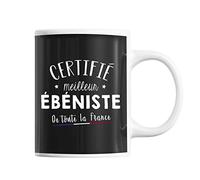 Planetee Mug Homme Ebéniste Meilleur de France | Tasse Noir métier