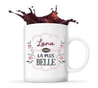 Planetee Mug Lana la plus belle | Tasse Cadeau Fête des Mères Anniversaire Soeur Noël Tata Marraine