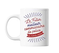 Planetee Mug Le futur meilleur Commissaire de Police du monde entier