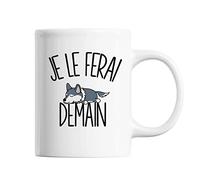 Planetee Mug Loup Je le ferai demain