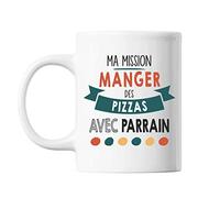 Planetee Mug Ma Mission Pizza Avec Parrain | Tasse Imprimée En France