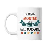 Planetee Mug Ma Mission Tracteur Avec Marraine | Tasse Imprimée En France