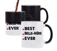 Planetee Mug magique Best Belle-Mère Ever | Idée Tasse Cadeau Famille Maman Fête des Mères Anniversaire Noël