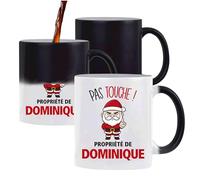 Planetee Mug Magique Ensemble de données 576 Pas Touche Père Noël - Tasse Originale Qui Change de Couleur - Secret santa Cadeau Noël Humour Insolite Collègue