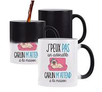 Planetee Mug magique J'peux pas Carlin | Tasse change de couleur avec la chaleur