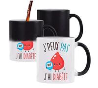 Planetee Mug Magique J'peux pas Diabète - Tasse Humour