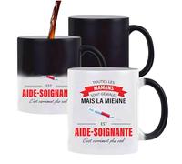 Planetee Mug magique Maman Aide-Soignante | Tasse qui change de couleur Originale Cadeau Anniversaire Noël Humour fête des mères