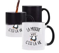 Planetee Mug magique Musique c'est la vie | Tasse changement de couleur