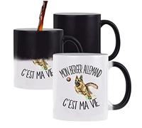 Planetee Mug magique thermoréactif Biathlon c'est la vie Athlète - Tasse changement de couleur idée cadeau métier anniversaire Noël femme homme