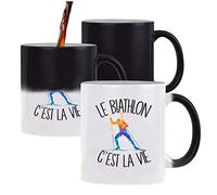 Planetee Mug magique thermoréactif Bouvier bernois c'est la vie Chien | Tasse changement de couleur idée cadeau métier anniversaire Noël femme homme