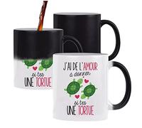 Planetee Mug magique thermoréactif Je ne mange pas de Viande tasse change couleur chaleur idée cadeau métier anniversaire Noël