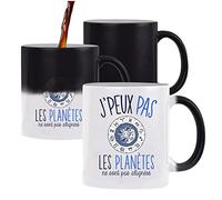 Planetee Mug magique thermoréactif J'peux pas alignees astrologie tasse change couleur chaleur humour idée cadeau anniversaire Noël homme femme