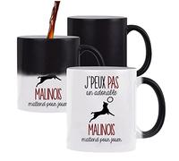 Planetee Mug magique thermoréactif J'peux pas Border Collie tasse change couleur chaleur idée cadeau métier anniversaire Noël