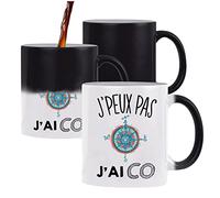 Planetee Mug magique thermoréactif J'peux pas Course d'orientation tasse change couleur chaleur humour idée cadeau anniversaire Noël homme femme