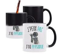 Planetee Mug magique thermoréactif J'peux pas Physique tasse change couleur chaleur humour idée cadeau anniversaire Noël homme femme