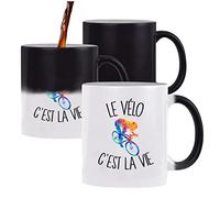 Planetee Mug magique Vélo c'est la vie Cyclisme | Tasse changement de couleur