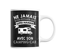 Planetee Mug Maman camping car | Tasse drôle pour Mère Camping cariste | idée cadeau anniversaire Noël fête des Mères