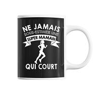 Planetee Mug Maman Course à pied | Tasse drôle pour Mère Coureuse | idée cadeau anniversaire Noël fête des Mères