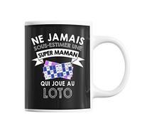 Planetee Mug Maman loto | Tasse drôle pour Mère Joueuse de Loto | idée cadeau anniversaire Noël fête des Mères