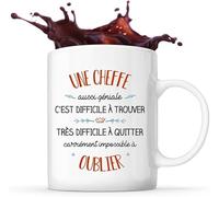 Planetee Mug Meilleure Cheffe (Mug Cheffe aussi Géniale)
