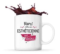 Planetee Mug Merci Esthéticienne Géniale | Tasse Idée Cadeau Collègue Travail Retraite