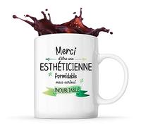 Planetee Mug Merci Esthéticienne Inoubliable Femme | Tasse Idée Cadeau Collègue Travail Retraite