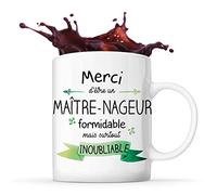 Planetee Mug Merci Maître-nageur Inoubliable Homme | Tasse Idée Cadeau Collègue Travail Retraite