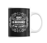 Planetee Mug Naissance Légende 1941 Anniversaire 84 ans | Tasse Anniversaire imprimée en France