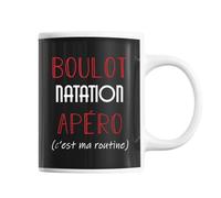 Planetee Mug Natation C'est ma Routine | Tasse Humour
