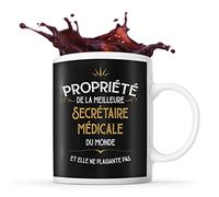 Planetee Mug noir Propriété de la Meilleure Secrétaire Médicale