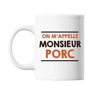 Planetee Mug On M'appelle Monsieur Porc Blanc