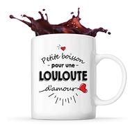 Planetee Mug Petite Boisson d'une Louloute d'amour | Idée Tasse Cadeau Couple Saint Valentin Femme Anniversaire Noël