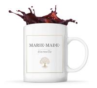 Planetee Mug prénom Marie-Madeleine Éternelle tasse café céramique 325 ml tasse prénom idée cadeau femme anniversaire Noël maman collègue