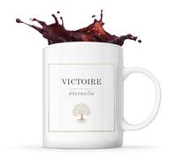 Planetee Mug prénom Victoire Éternelle tasse café céramique 325 ml tasse prénom idée cadeau femme anniversaire Noël maman collègue