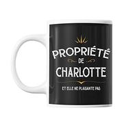 Planetee Mug propriété de Charlotte | Tasse prénom humour
