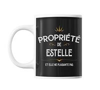 Planetee Mug propriété de Estelle | Tasse prénom humour