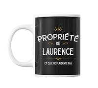 Planetee Mug propriété de Laurence | Tasse prénom humour