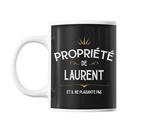 Planetee Mug Propriété de Laurent | Tasse prénom humour
