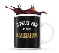 Planetee Mug Réalisateur J'peux pas | Tasse café métier original pour collègue de travail ami ou famille | Imprimé en France