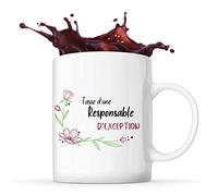 Planetee Mug Responsable d'Exception Femme | Tasse Idée Cadeau Collègue Travail Retraite