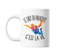 Planetee Mug Saut en parachute c'est la vie