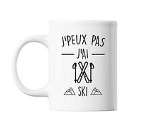 Planetee Mug ski j'peux pas Blanc