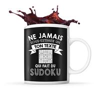 Planetee Mug sudoku Prénom métier âge Personnalisable | Tasse drôle pour Intellectuel | idée cadeau anniversaire Noël fête des Pères