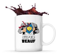 Planetee Mug Super Beauf | Tasse Céramique Famille Frère Cadeau Noël Anniversaire Homme