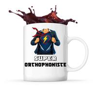 Planetee Mug Super Orthophoniste | Tasse Originale Cadeau Anniversaire Noël Humour fête des mères