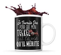 Planetee Mug Teckel Je travaille dur