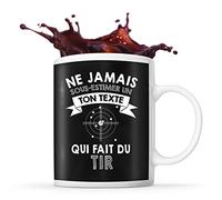 Planetee Mug tir Prénom métier âge Personnalisable | Tasse drôle pour Tireur | idée cadeau anniversaire Noël fête des Pères