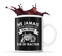 Planetee Mug tracteur Prénom métier âge Personnalisable | Tasse drôle pour Agriculteur | idée cadeau anniversaire Noël fête des Pères